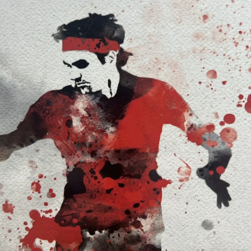 Federer Inspired Tennis Player Art Jigsaw Puzzle 500pc 18x24 New‎ Sealed